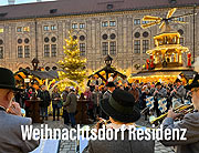 Das Weihnachtsdorf in der Münchner Residenz eröffnet bereits am 23.11.2023 (©Foto: Martin Schmitz)